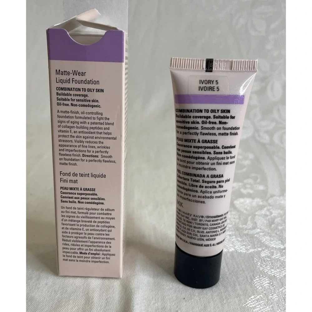 Mary Kay‎ Timewise Matte-Wear Liquid Foundation Ivory 5 038754 NEW IN BOX